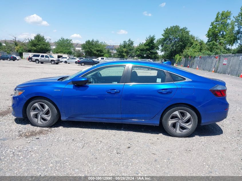 2019 Honda Insight Ex VIN: 19XZE4F51KE019332 Lot: 39512990