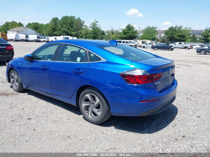 2019 Honda Insight Ex VIN: 19XZE4F51KE019332 Lot: 39512990