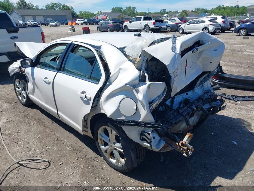 2012 Ford Fusion Se VIN: 3FAHP0HA9CR319595 Lot: 39513002