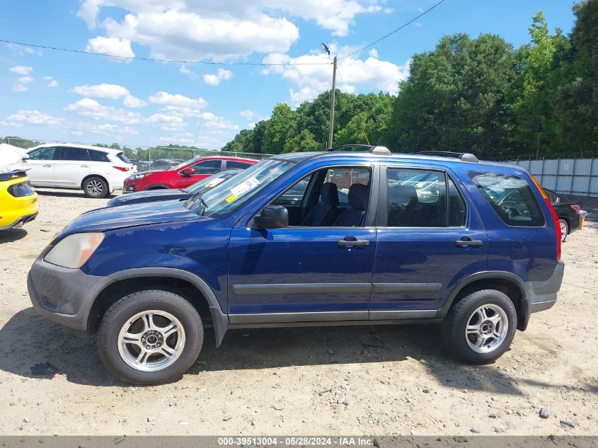 2003 Honda Cr-V Lx VIN: SHSRD68463U102391 Lot: 39513004