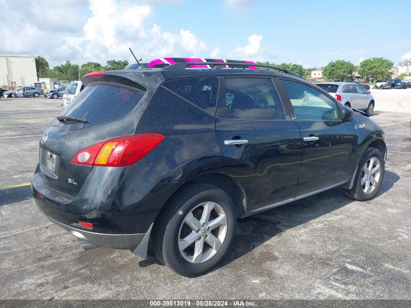 2009 Nissan Murano Sl VIN: JN8AZ18U69W027595 Lot: 39513019