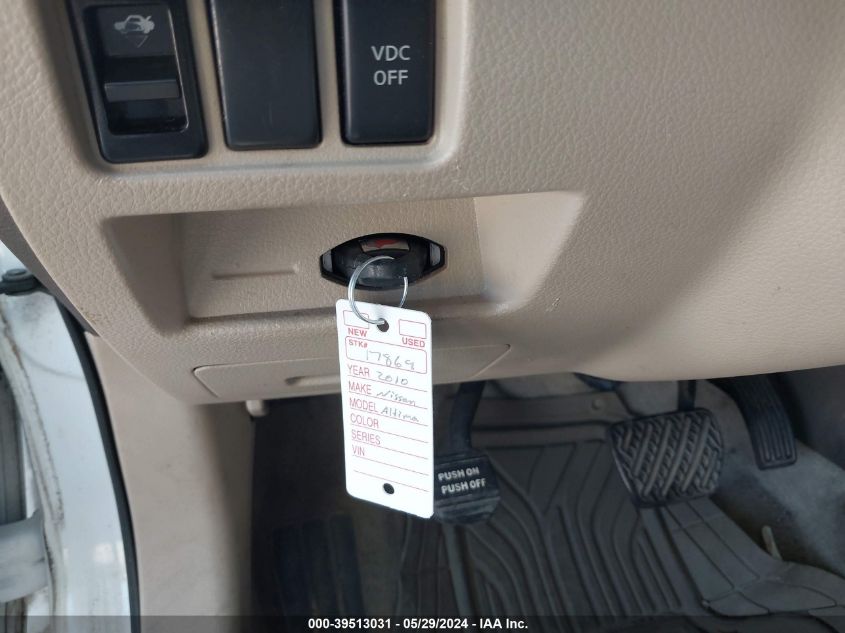 2010 Nissan Altima 2.5 S VIN: 1N4AL2AP9AN422510 Lot: 39513031