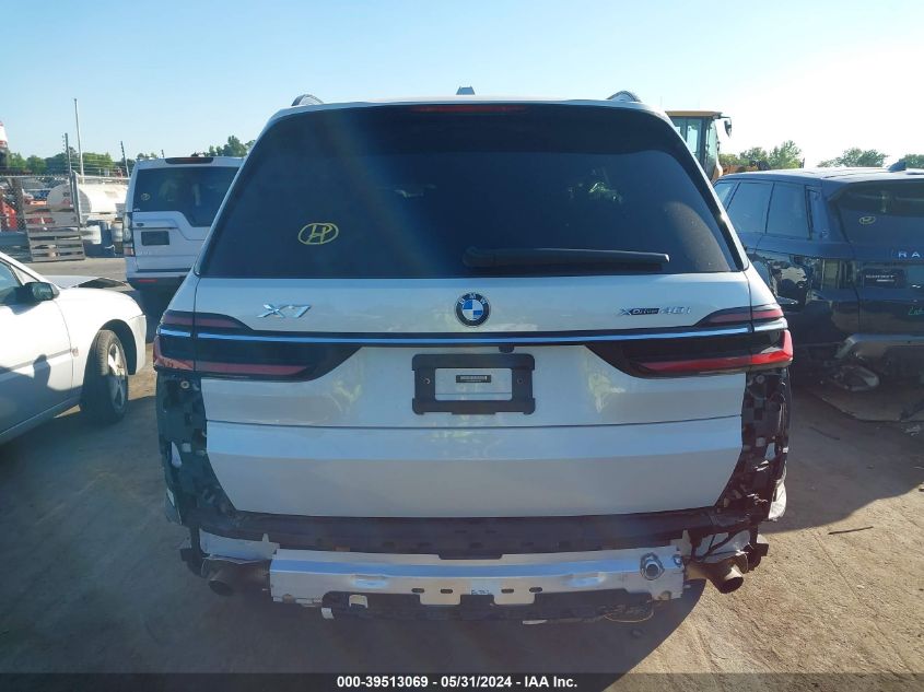 2023 BMW X7 xDrive40I VIN: 5UX23EM09P9R21807 Lot: 39513069