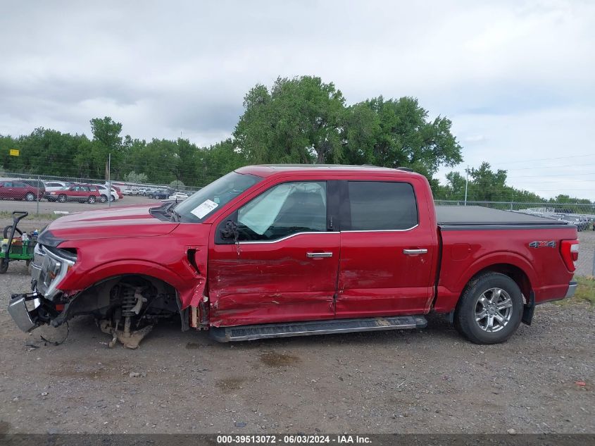 2021 Ford F-150 Lariat VIN: 1FTEW1EP2MKD67086 Lot: 39513072