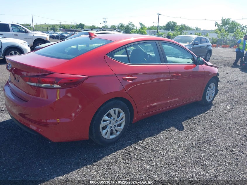 VIN 5NPD74LF4HH182336 2017 HYUNDAI ELANTRA SE
