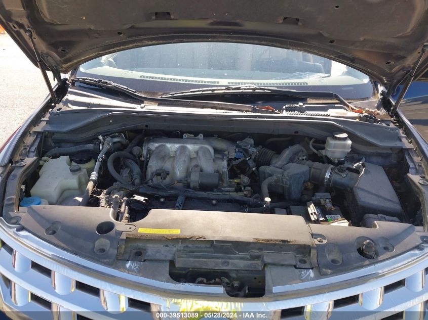 2003 Nissan Murano Sl VIN: JN8AZ08W73W225685 Lot: 39513089