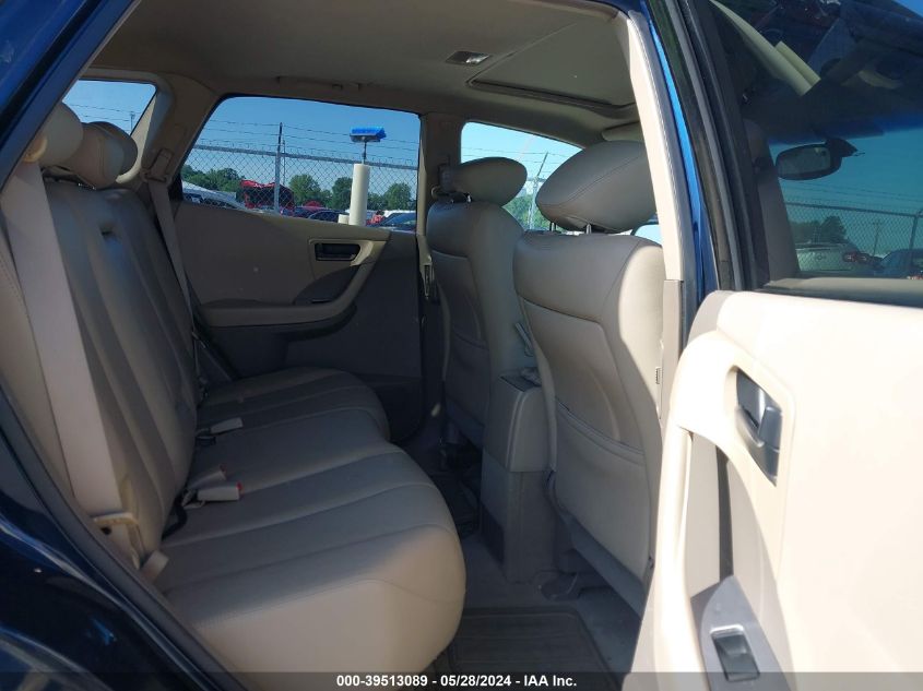 2003 Nissan Murano Sl VIN: JN8AZ08W73W225685 Lot: 39513089