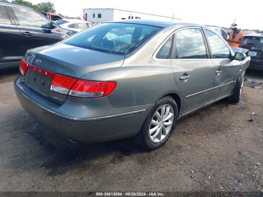 2006 Hyundai Azera Limited/Se VIN: KMHFC46FX6A105180 Lot: 39513094