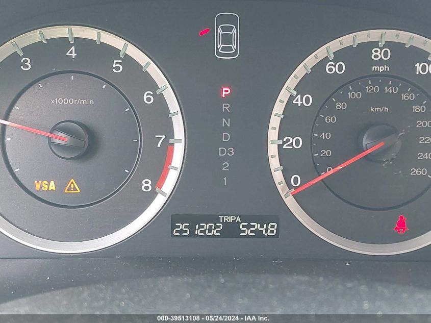 2009 Honda Accord 2.4 Ex-L VIN: 1HGCP26869A121576 Lot: 39513108