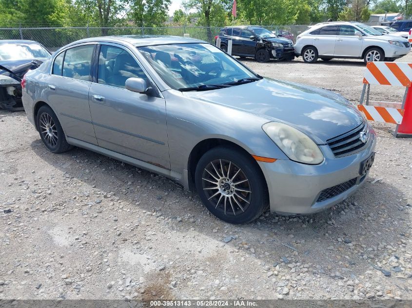 2006 Infiniti G35X VIN: JNKCV51F86M611277 Lot: 39513143