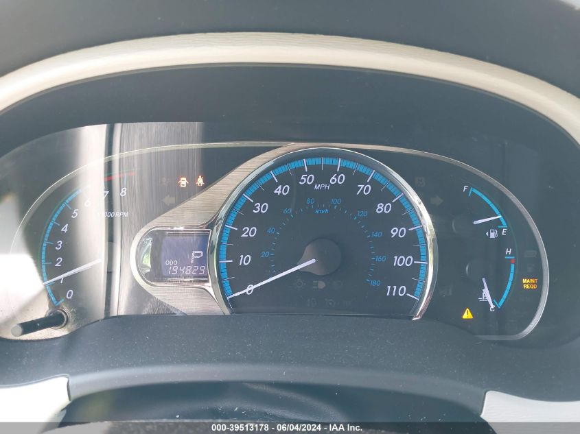 2011 Toyota Sienna Limited V6 VIN: 5TDYK3DC5BS033594 Lot: 39513178