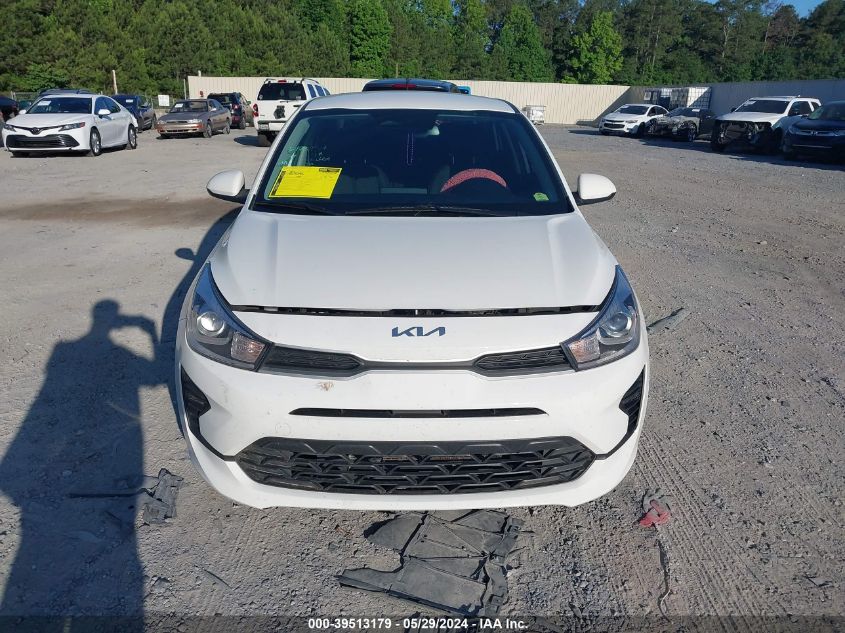 2022 Kia Rio S VIN: 3KPA24AD9NE458223 Lot: 39513179