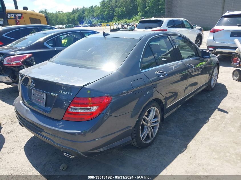 2014 Mercedes-Benz C 300 Luxury 4Matic/Sport 4Matic VIN: WDDGF8AB7EA892105 Lot: 39513192