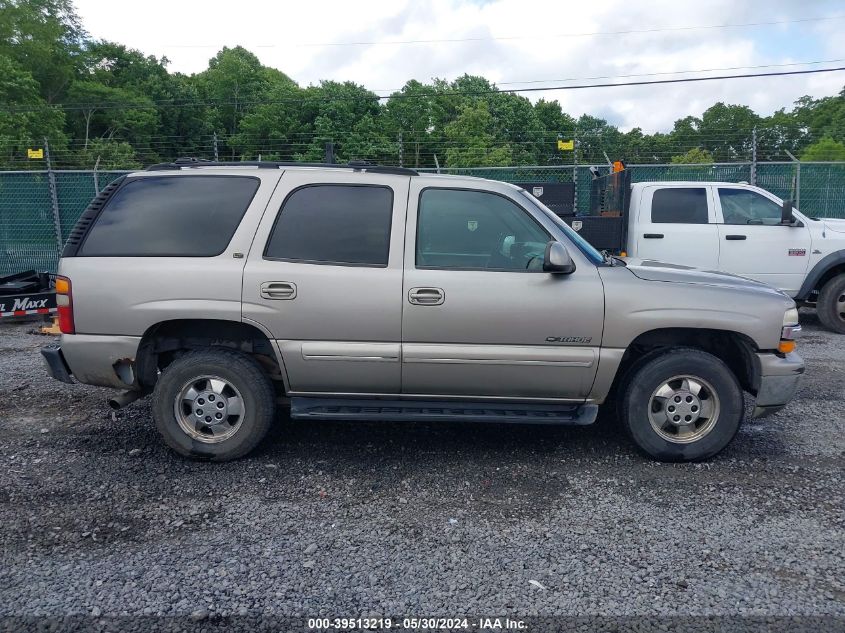 2001 Chevrolet Tahoe Lt VIN: 1GNEK13T01R117433 Lot: 39513219
