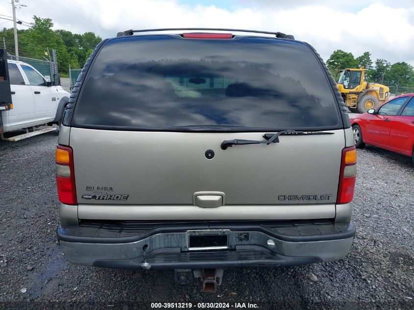2001 Chevrolet Tahoe Lt VIN: 1GNEK13T01R117433 Lot: 39513219