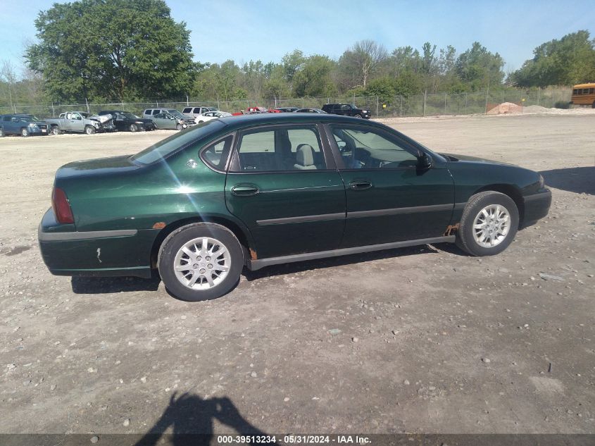 2002 Chevrolet Impala VIN: 2G1WF52E929184595 Lot: 39513234