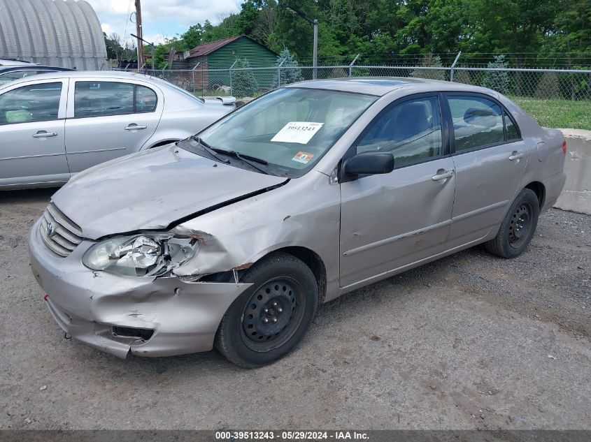 2003 Toyota Corolla Le VIN: 2T1BR32E83C016711 Lot: 39513243