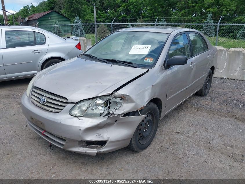 2003 Toyota Corolla Le VIN: 2T1BR32E83C016711 Lot: 39513243