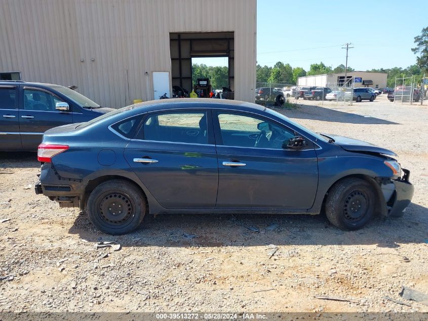 2014 Nissan Sentra S VIN: 3N1AB7AP3EL686888 Lot: 39513272