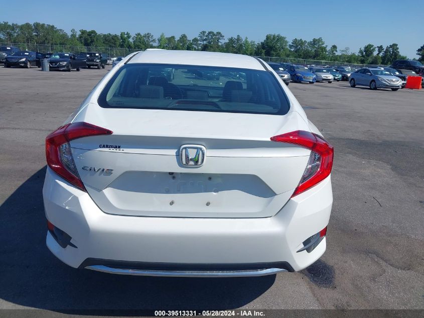 2020 Honda Civic Lx VIN: 19XFC2F65LE014299 Lot: 39513331