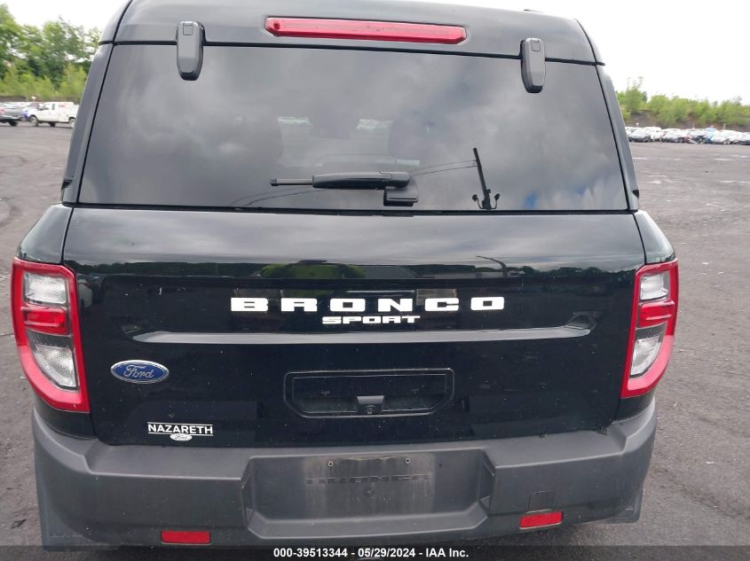 2022 Ford Bronco Sport Big Bend VIN: 3FMCR9B62NRD37586 Lot: 39513344