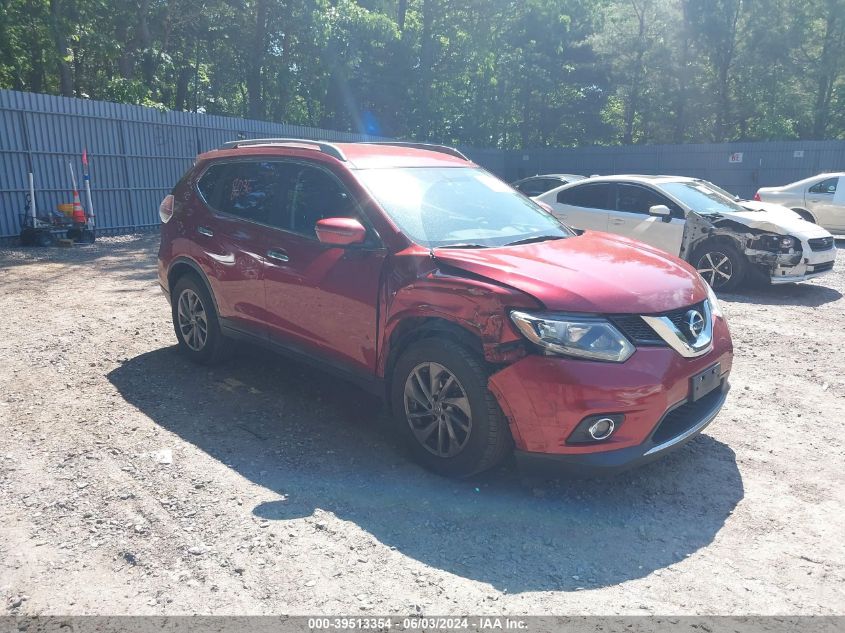 2016 Nissan Rogue Sl VIN: 5N1AT2MV1GC738620 Lot: 39513354