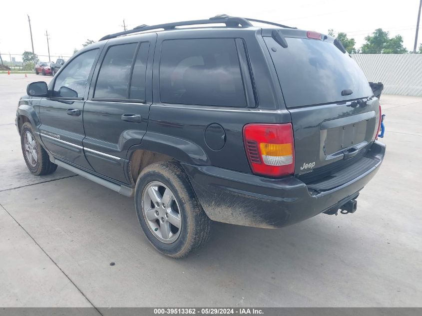 2004 Jeep Grand Cherokee Overland VIN: 1J8GW68J94C398755 Lot: 39513362