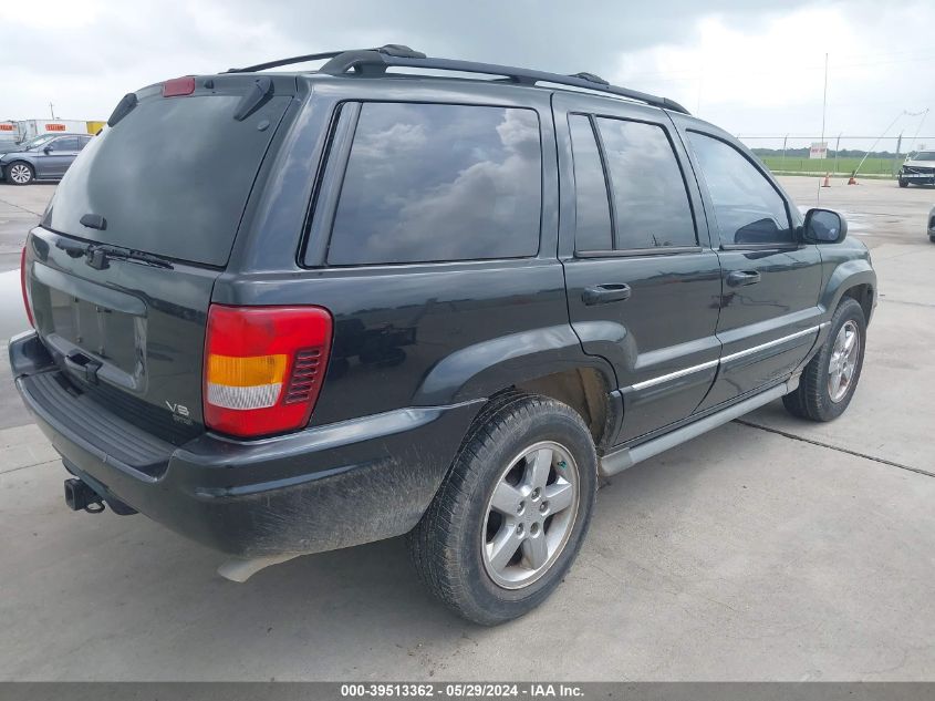 2004 Jeep Grand Cherokee Overland VIN: 1J8GW68J94C398755 Lot: 39513362