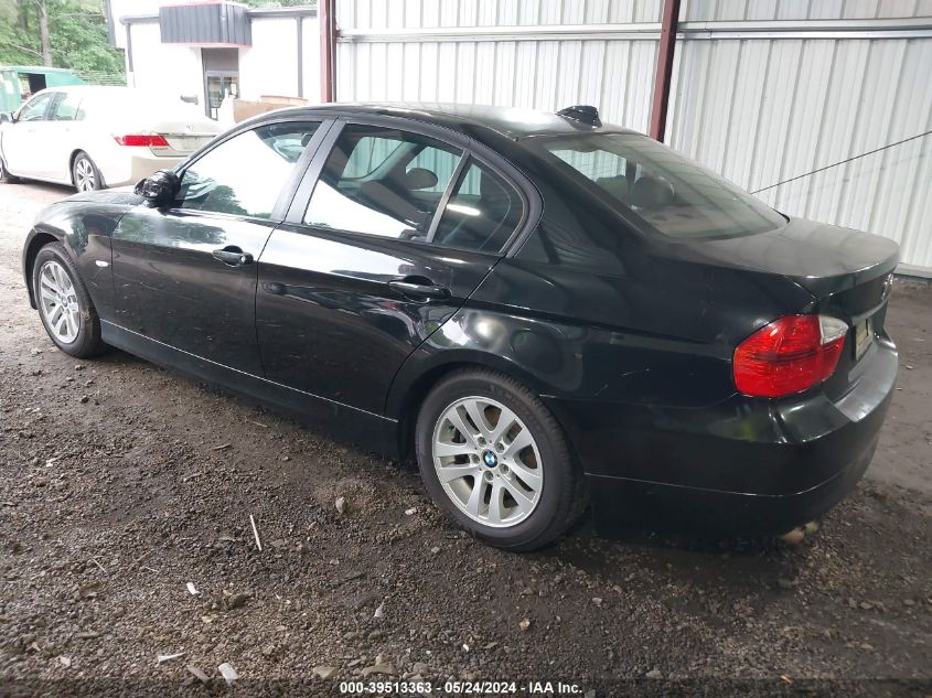 2007 BMW 328I VIN: WBAVA33587KX70017 Lot: 39513363