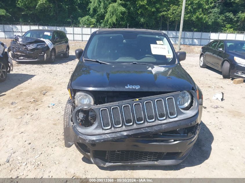 2017 Jeep Renegade Sport Fwd VIN: ZACCJAAB5HPE78940 Lot: 39513368