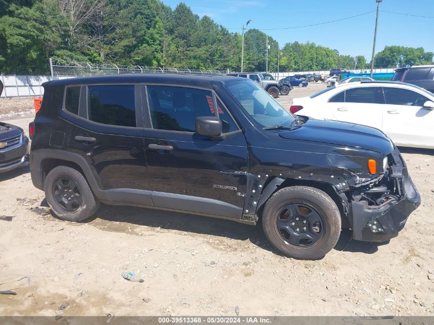 2017 Jeep Renegade Sport Fwd VIN: ZACCJAAB5HPE78940 Lot: 39513368