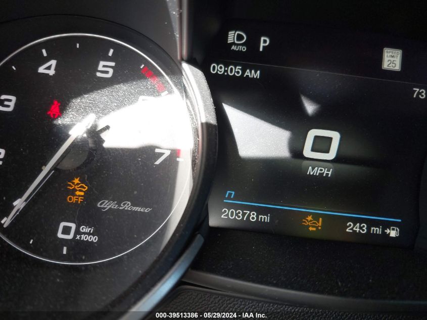 2023 Alfa Romeo Stelvio Veloce Awd VIN: ZASPAKBN4P7D59490 Lot: 39513386
