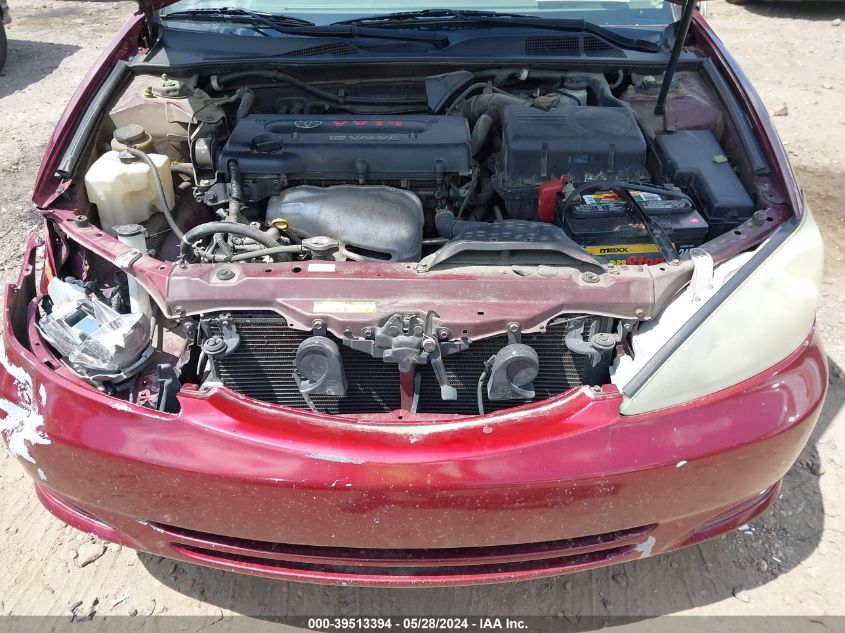 2004 Toyota Camry Le VIN: 4T1BE32K24U289113 Lot: 39513394