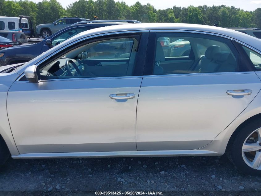 2013 Volkswagen Passat 2.0L Tdi Se VIN: 1VWBN7A3XDC054354 Lot: 39513425