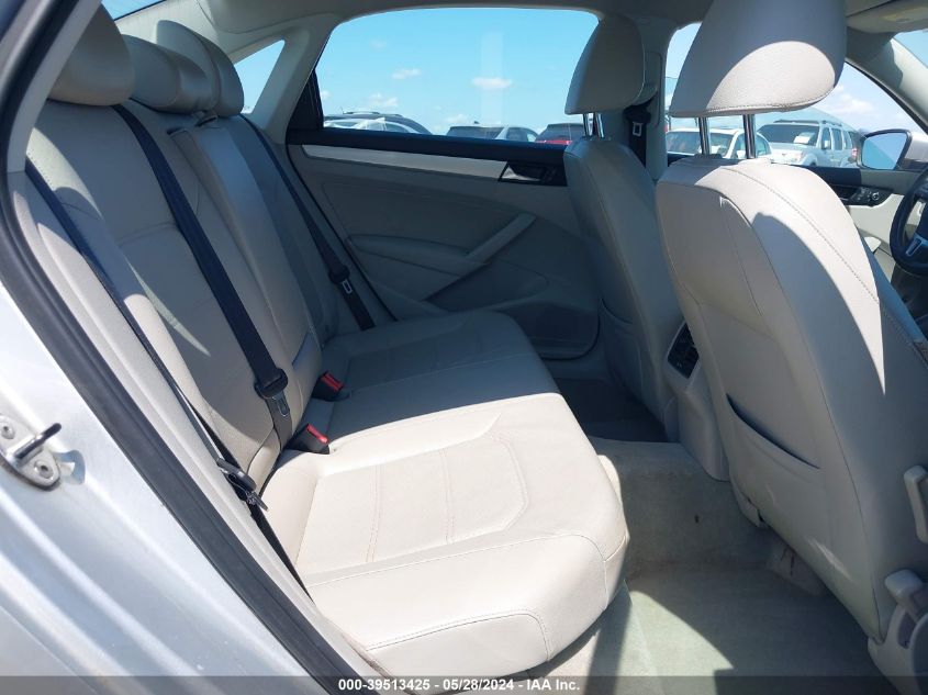 2013 Volkswagen Passat 2.0L Tdi Se VIN: 1VWBN7A3XDC054354 Lot: 39513425