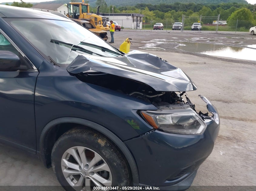 2016 Nissan Rogue Sv VIN: KNMAT2MV2GP722925 Lot: 39513447