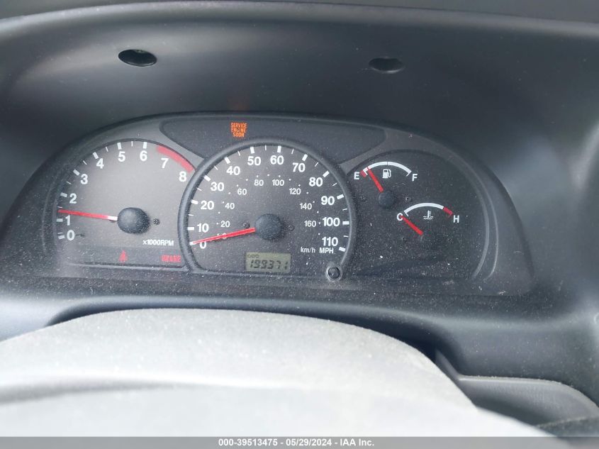 2002 Chevrolet Tracker Hard Top Base VIN: 2CNBE13C326942961 Lot: 39513475