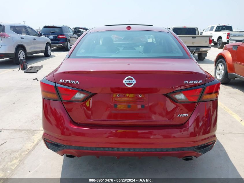 2022 Nissan Altima Platinum Intelligent Awd VIN: 1N4BL4FW9NN358085 Lot: 39513476