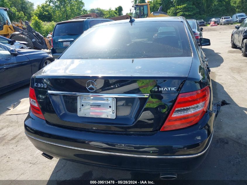 2012 Mercedes-Benz C 300 Luxury 4Matic/Sport 4Matic VIN: WDDGF8BBXCR237739 Lot: 39513478