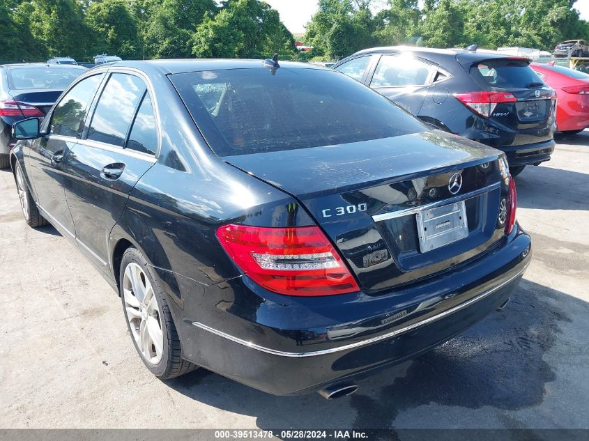 2012 Mercedes-Benz C 300 Luxury 4Matic/Sport 4Matic VIN: WDDGF8BBXCR237739 Lot: 39513478