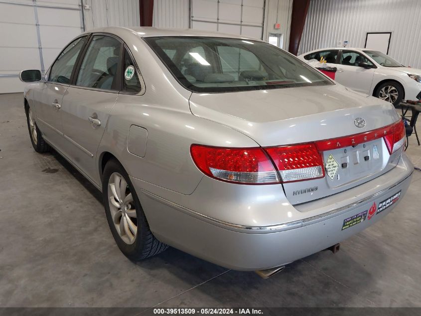 2006 Hyundai Azera Limited/Se VIN: KMHFC46F56A099126 Lot: 39513509