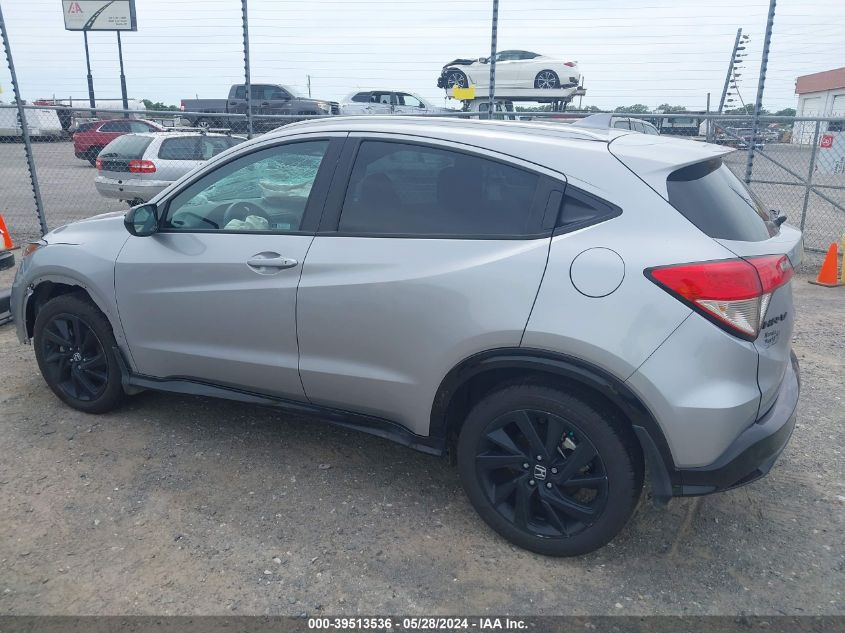 2022 Honda Hr-V 2Wd Sport VIN: 3CZRU5H13NM736032 Lot: 39513536