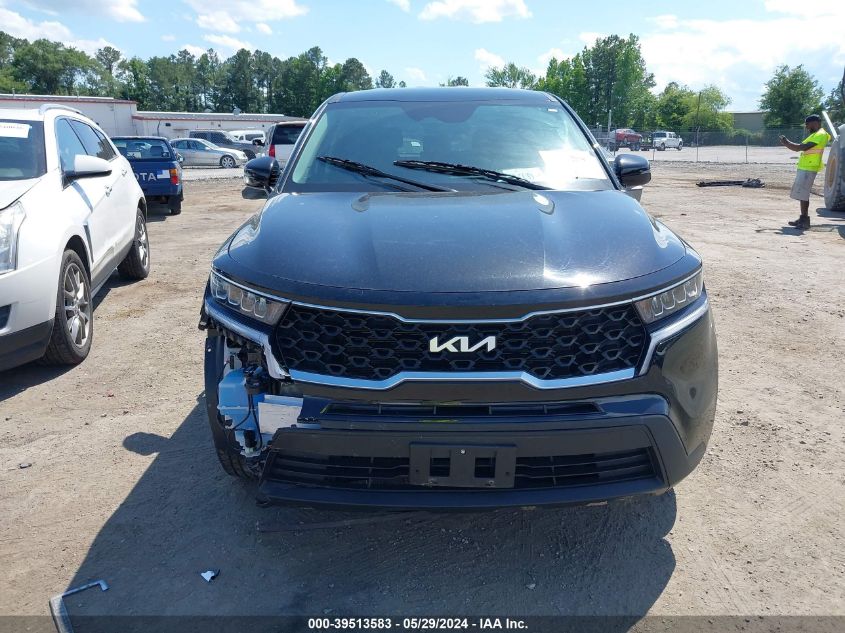 2022 Kia Sorento Lx VIN: 5XYRGDLC1NG121072 Lot: 39513583