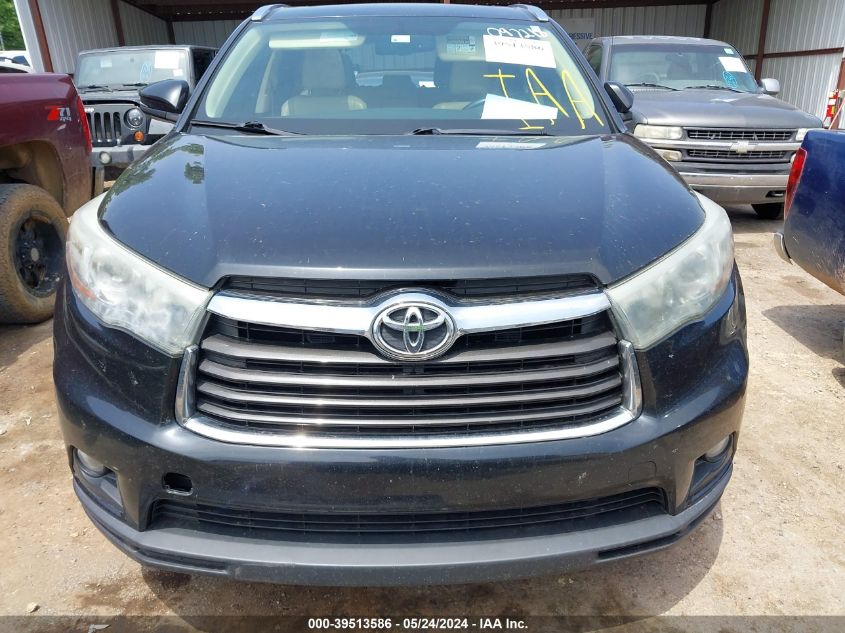 2015 Toyota Highlander Xle V6 VIN: 5TDKKRFH1FS097218 Lot: 39513586