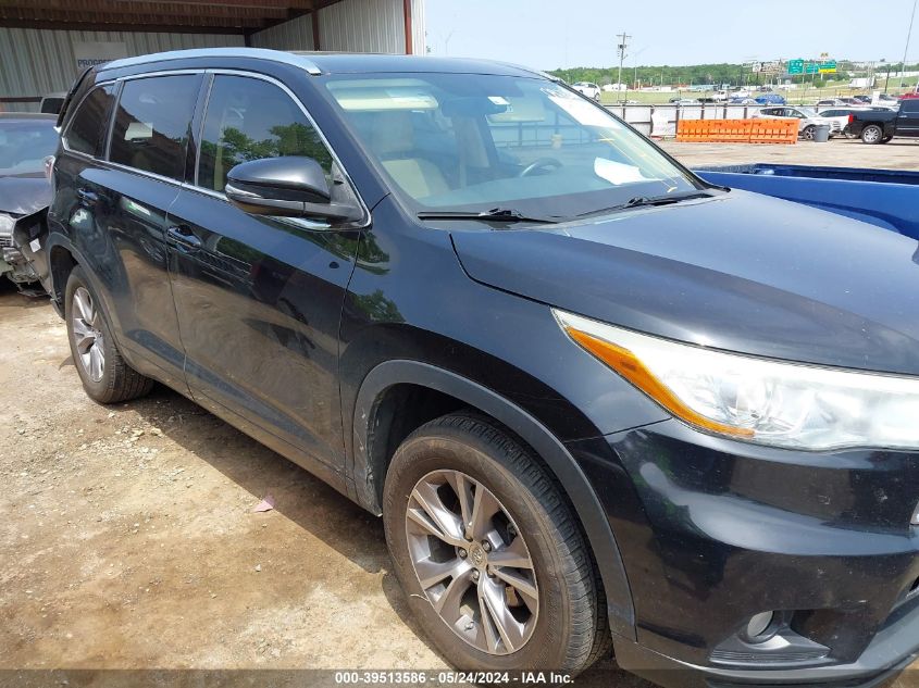 2015 Toyota Highlander Xle V6 VIN: 5TDKKRFH1FS097218 Lot: 39513586