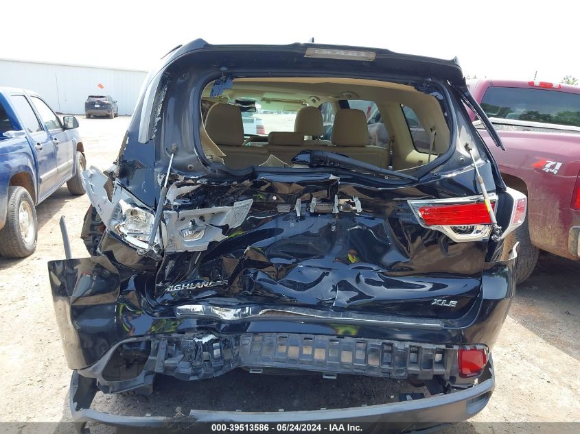 2015 Toyota Highlander Xle V6 VIN: 5TDKKRFH1FS097218 Lot: 39513586