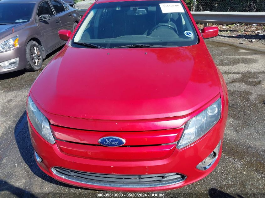 2012 Ford Fusion Se VIN: 3FAHP0HG9CR390588 Lot: 39513590