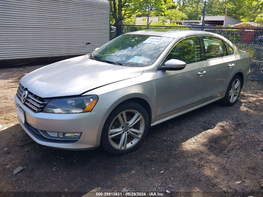 2012 Volkswagen Passat 3.6L V6 Sel Premium VIN: 1VWCM7A38CC073085 Lot: 39513631