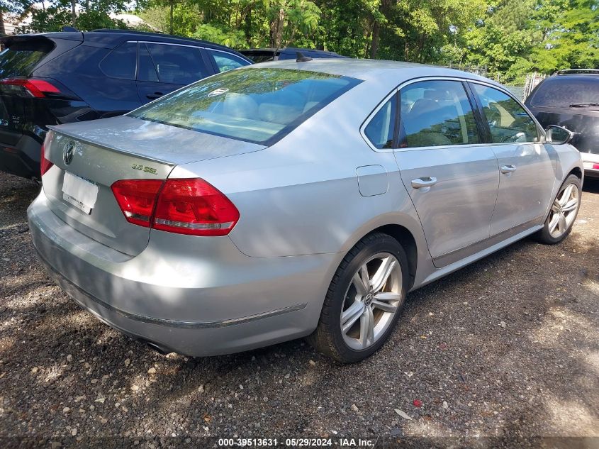 2012 Volkswagen Passat 3.6L V6 Sel Premium VIN: 1VWCM7A38CC073085 Lot: 39513631