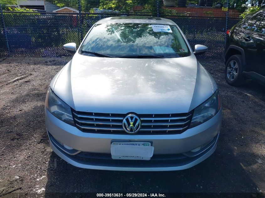 2012 Volkswagen Passat 3.6L V6 Sel Premium VIN: 1VWCM7A38CC073085 Lot: 39513631